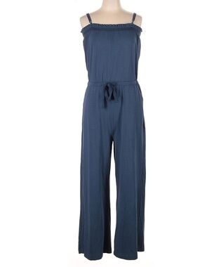 Pact Organic Cotton Wide Leg Tie Waist Stretchy Adjustable Jumpsuit Size XL